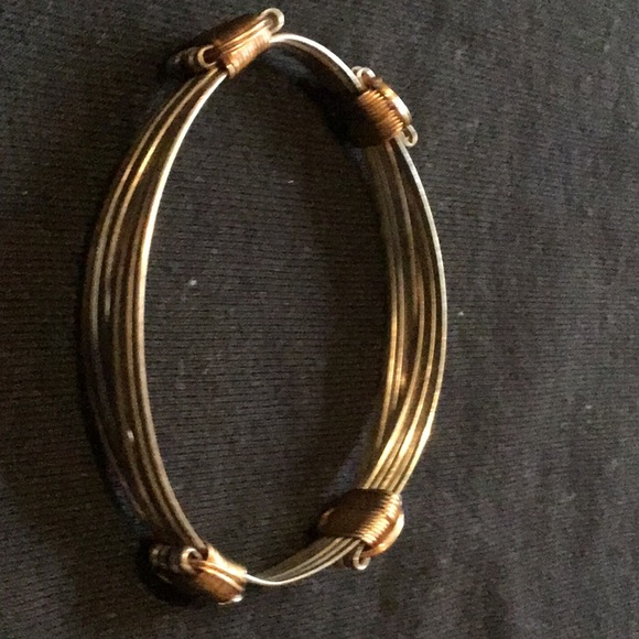 Copper bracelet, 4 Knot, 5 strand adjustable - Picture 1 of 2